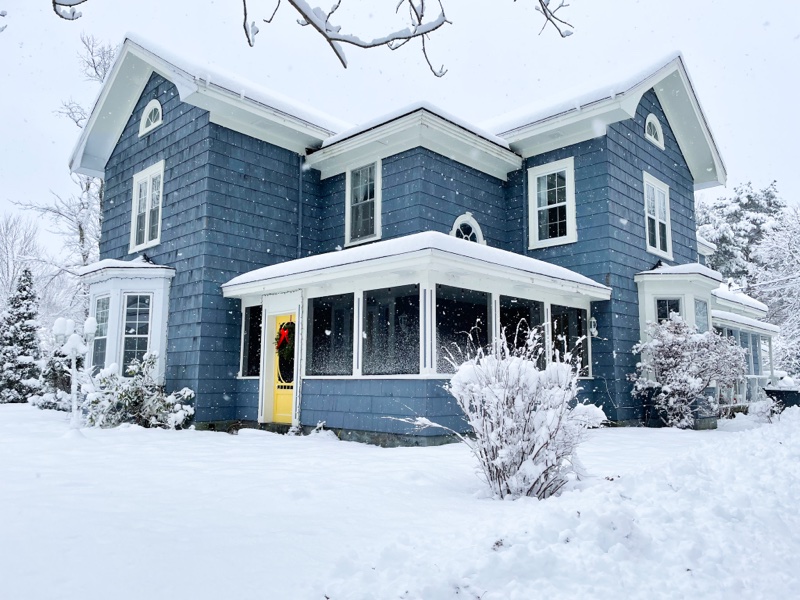 Tupper House in the snow