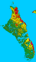 Andros Island Topography